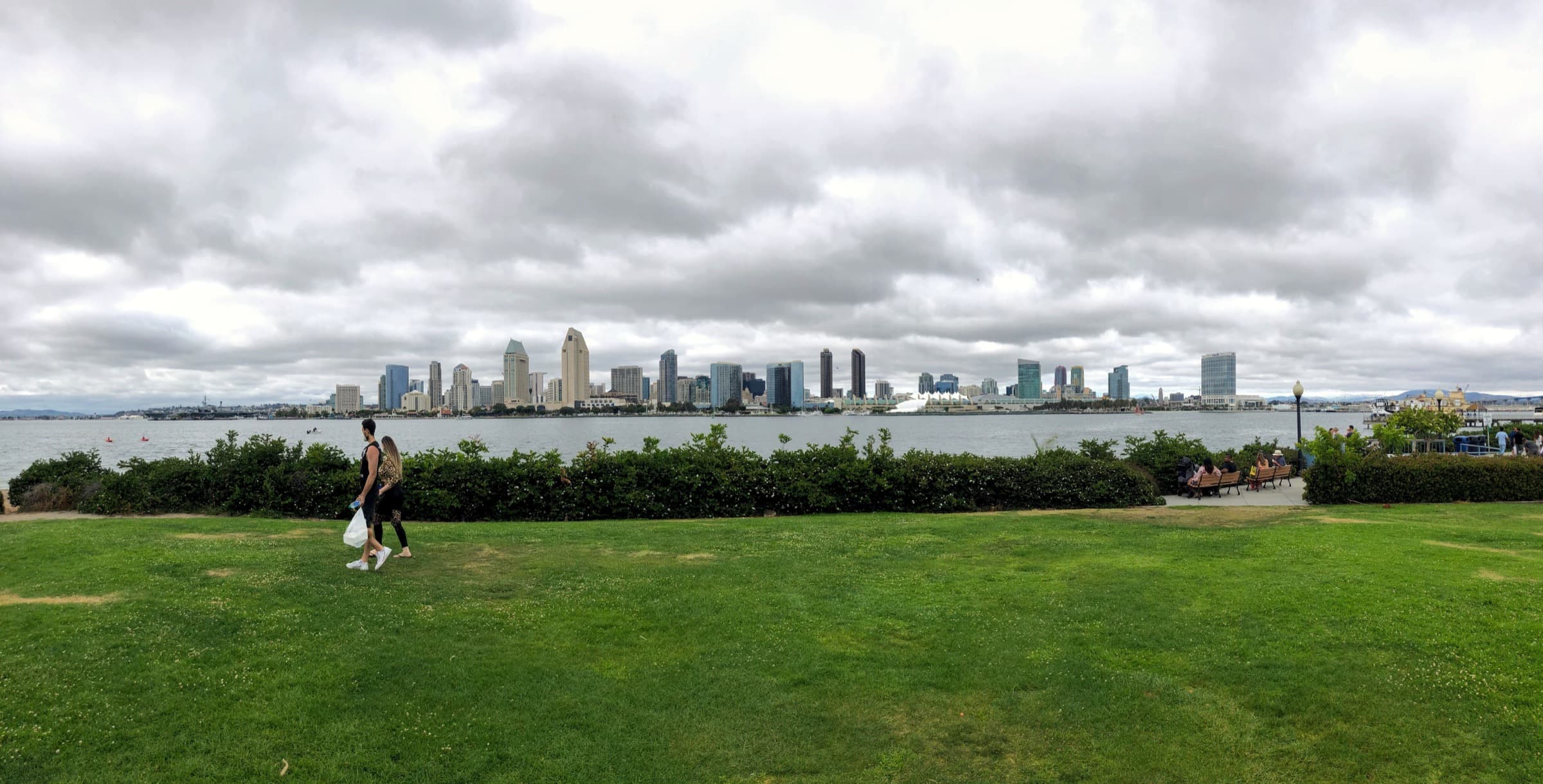 Downtown San Diego skyline viewed from Coronado across San Diego Bay
